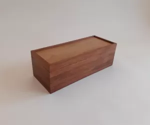 Jewelbox - wooden keepsake box nut