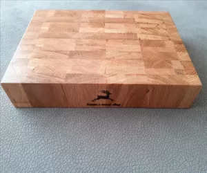 Cutting board oak end grain