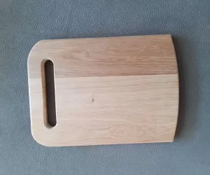 Cutting board oak color back side