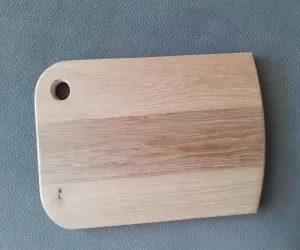 Serving board oak color back side