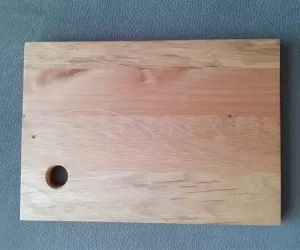 Cutting board - serving board made of oak and beech