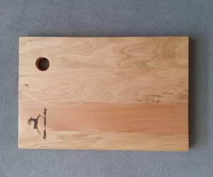 Cutting board - serving board made of oak and beech