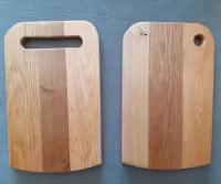 Cutting board set oak color